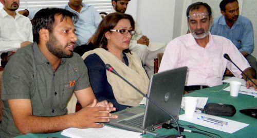 (L to R): Shakil Imran Badar (IPS), Shazia Haris (ERRA), Khalid Rahman (IPS)