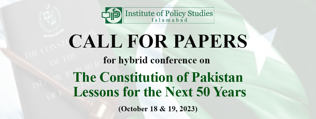 Call for paper – Institute of Policy Studies